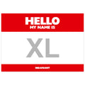 Hello My Name is Stickers XL Red (A5) image 0