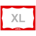 Wavy Border Stickers XL Red (A5) image 0