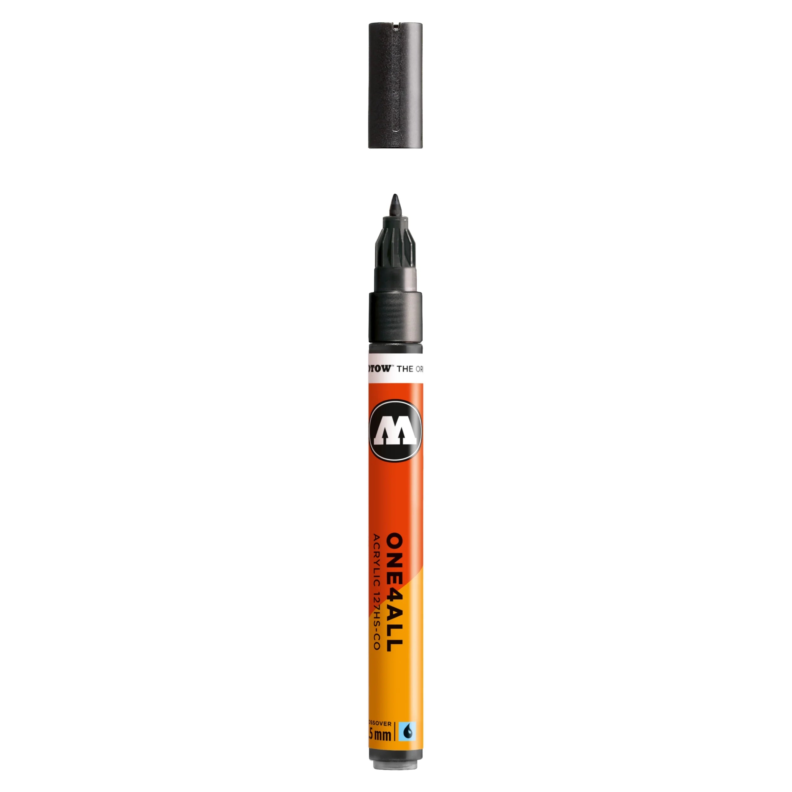 Molotow ONE4ALL 127HS-CO Acrylic Marker (1,5mm) - Metallic Black image