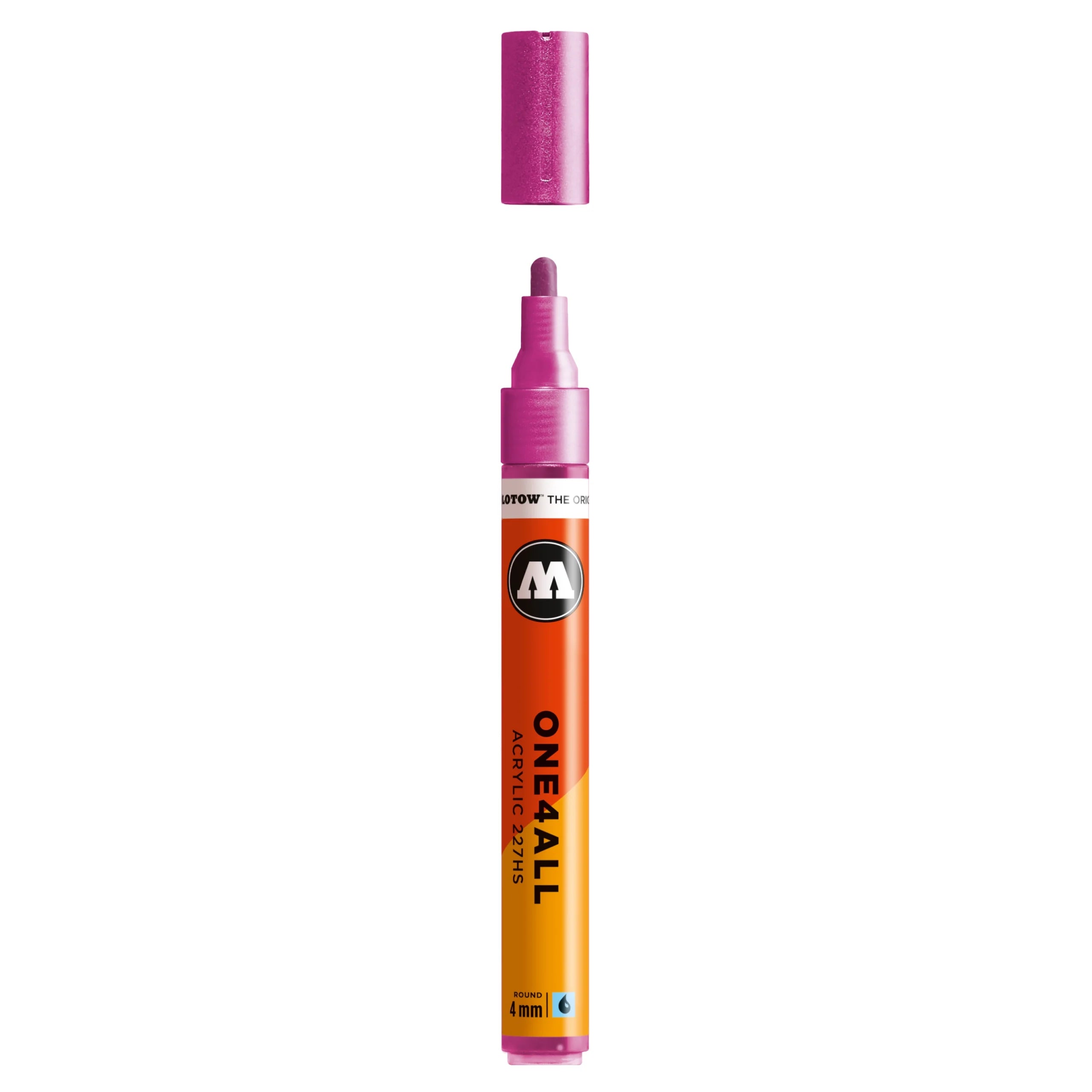 Molotow ONE4ALL 227HS Acrylic Marker (4mm) - Metallic Pink image