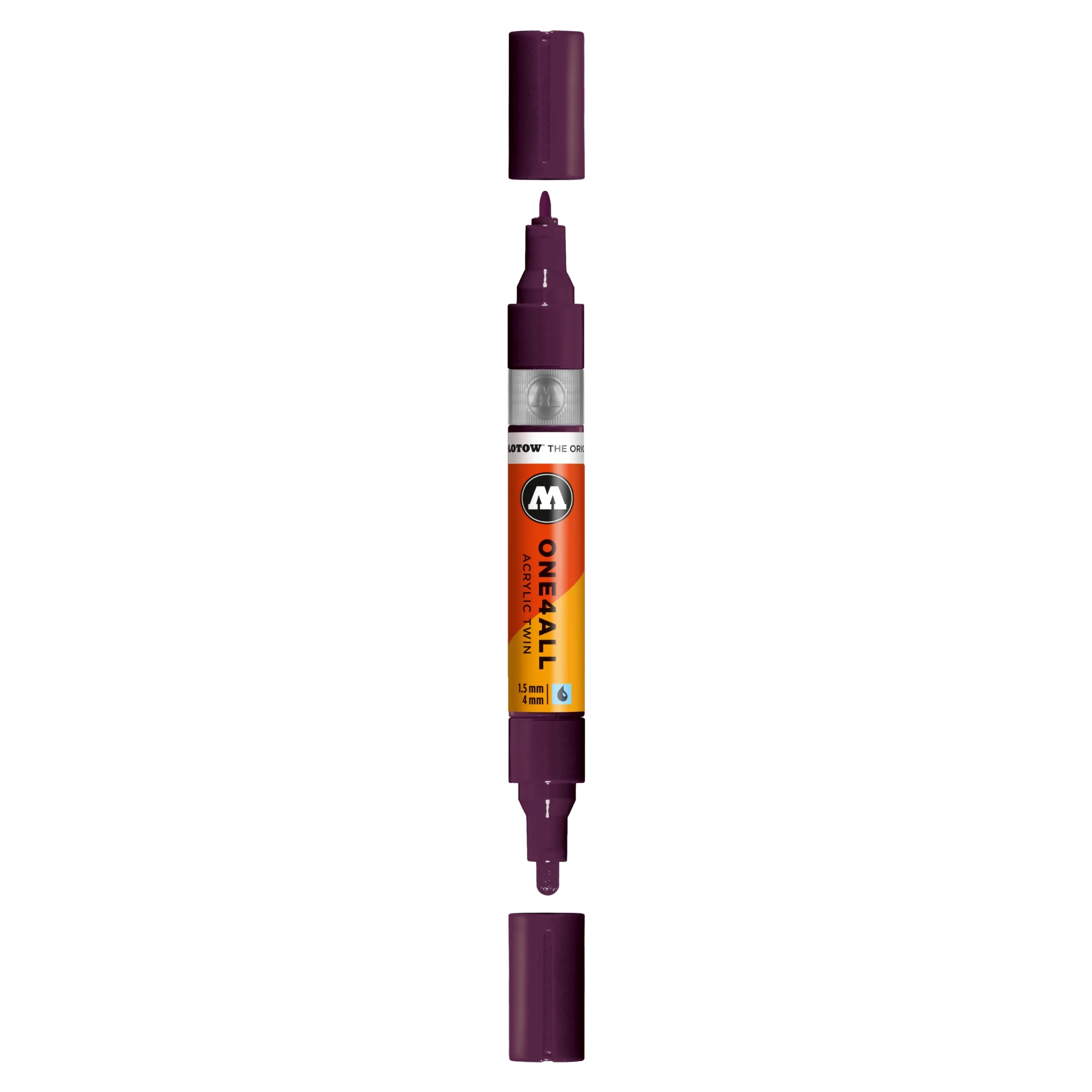 Molotow ONE4ALL Acrylic TWIN Marker (1.5-4mm) - Purple Violet image