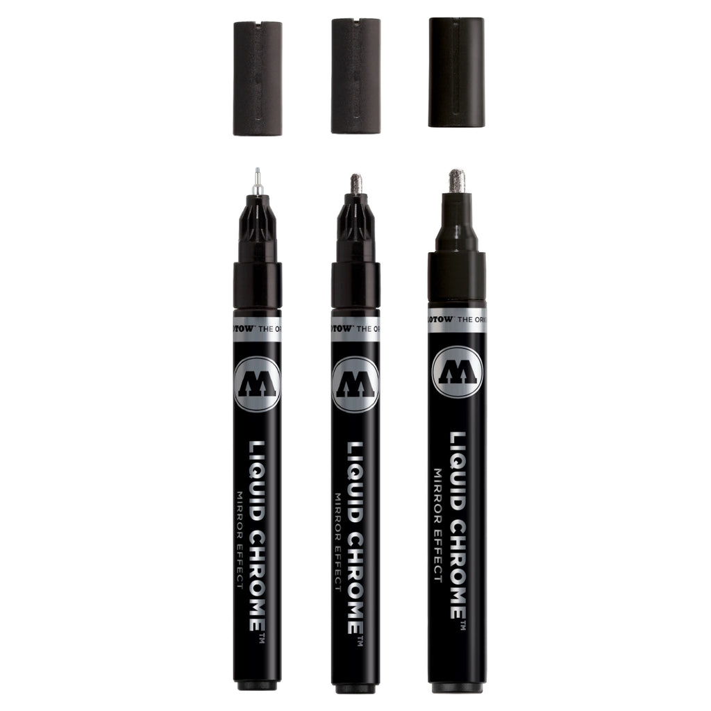 Molotow Liquid Chrome Marker Set (1, 2 & 4mm) image 1