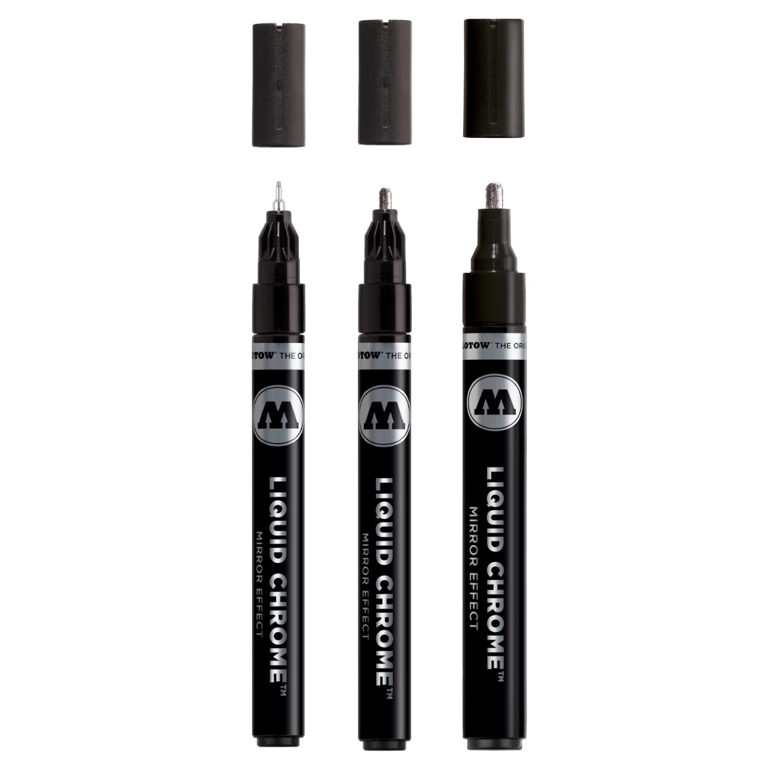 Molotow Liquid Chrome Marker Set (1, 2 & 4mm) image 1