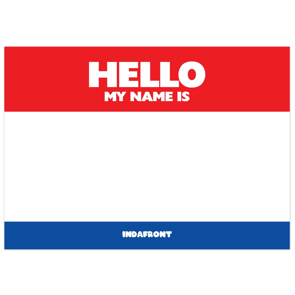 Hello My Name is Stickers Dutch Flag (50 pcs.) image 0