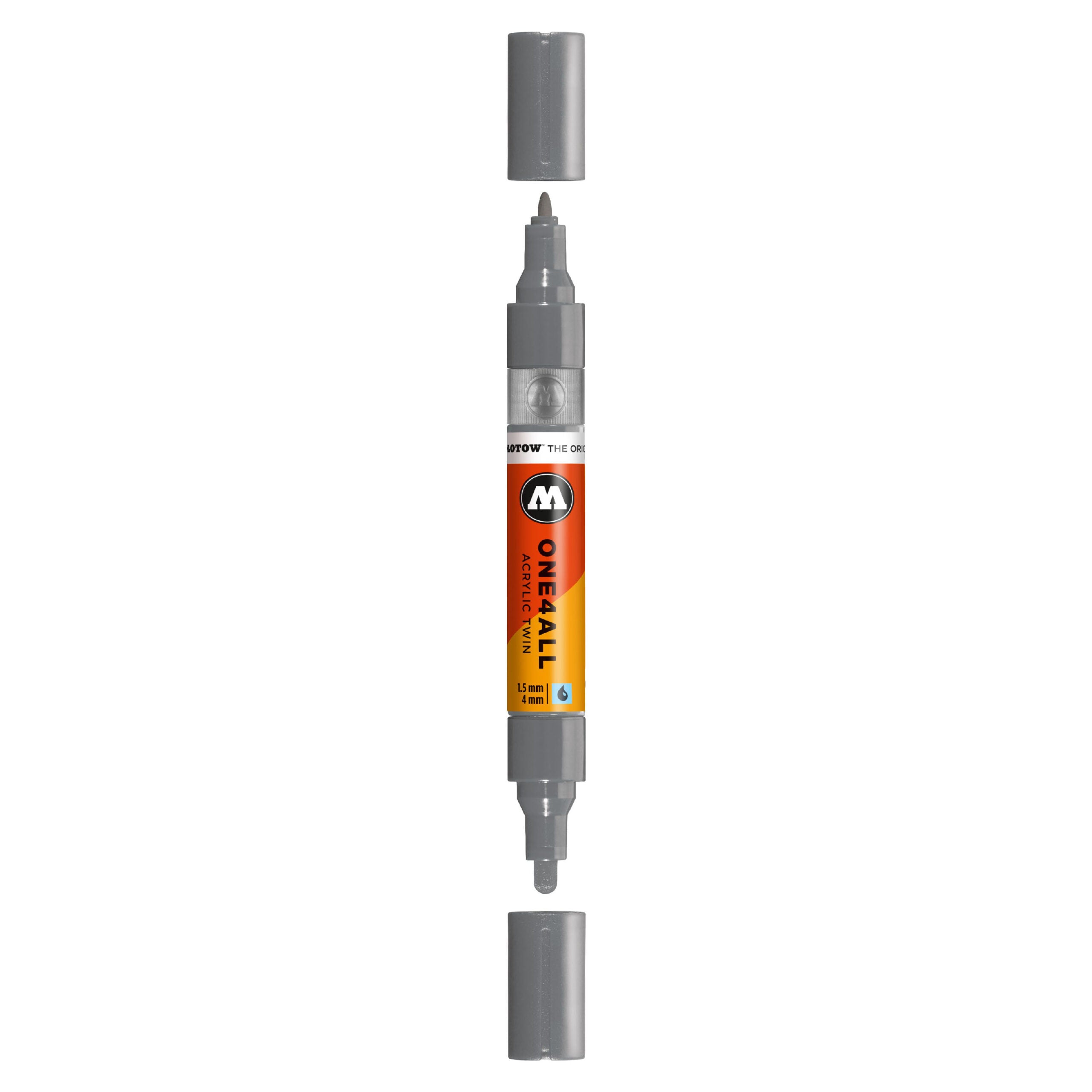 Molotow ONE4ALL Acrylic TWIN Marker (1.5-4mm) - Grey Blue Dark image