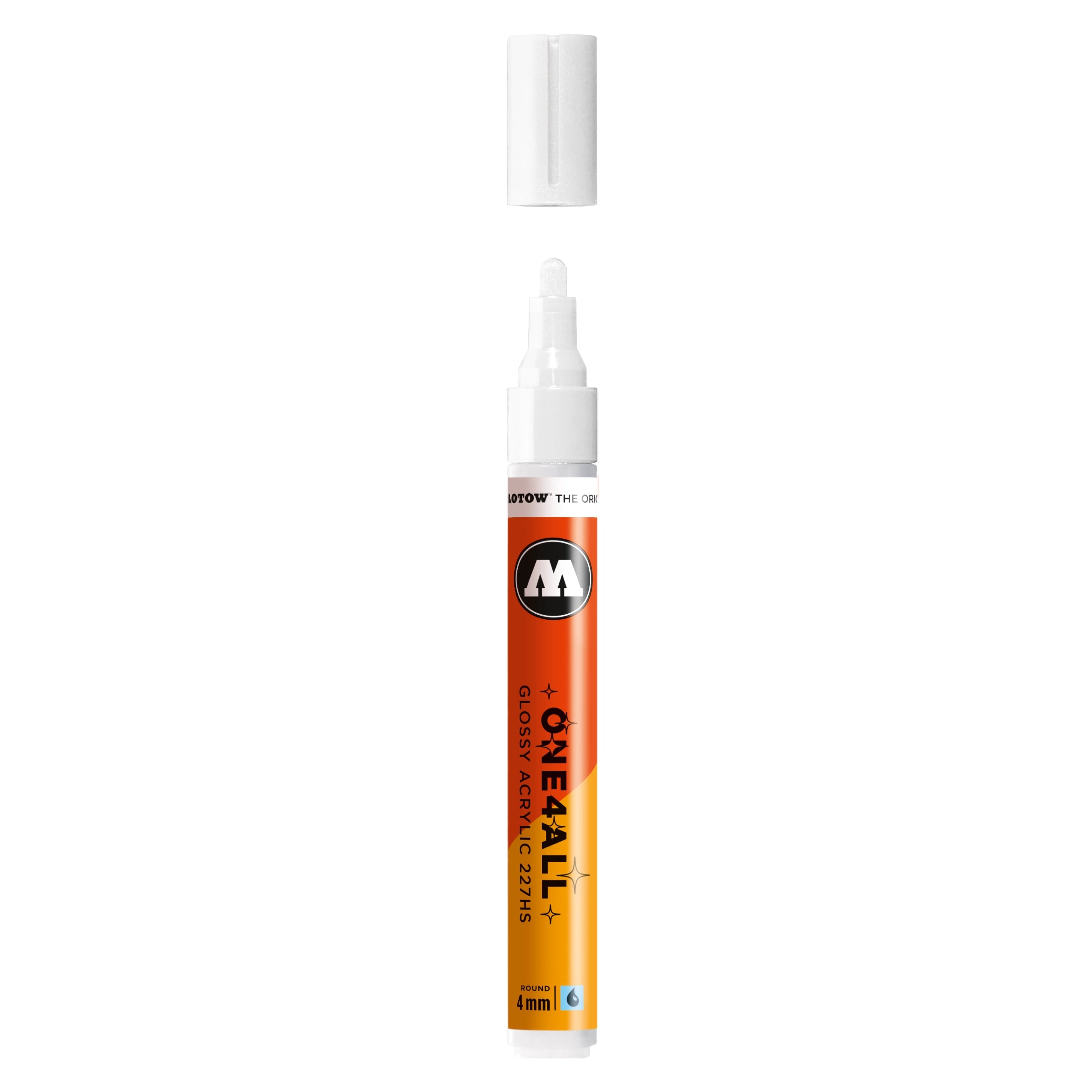 Molotow ONE4ALL 227HS Acrylic Marker (4mm) - Glossy White image