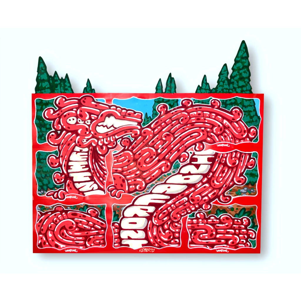 Wavy Border Stickers Red (50 pcs.) image 1