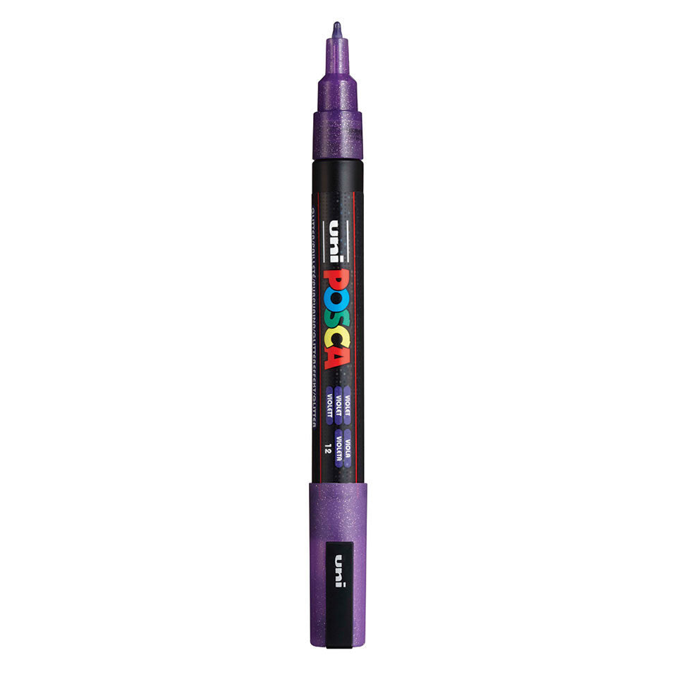 Posca PC-3M Acrylic Marker (Fine) - Glitter Violet image