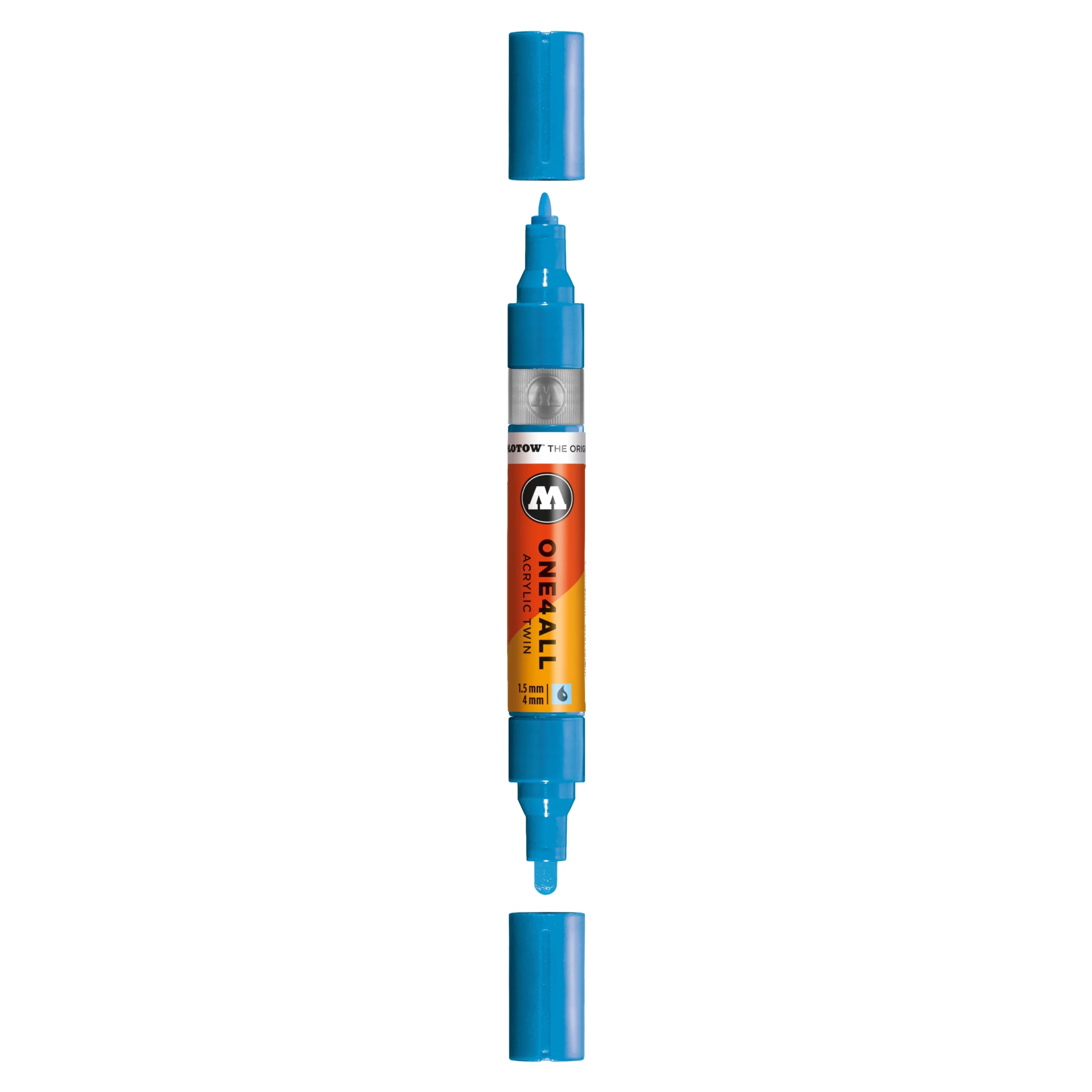 Molotow ONE4ALL Acrylic TWIN Marker (1.5-4mm) - Shock Blue image