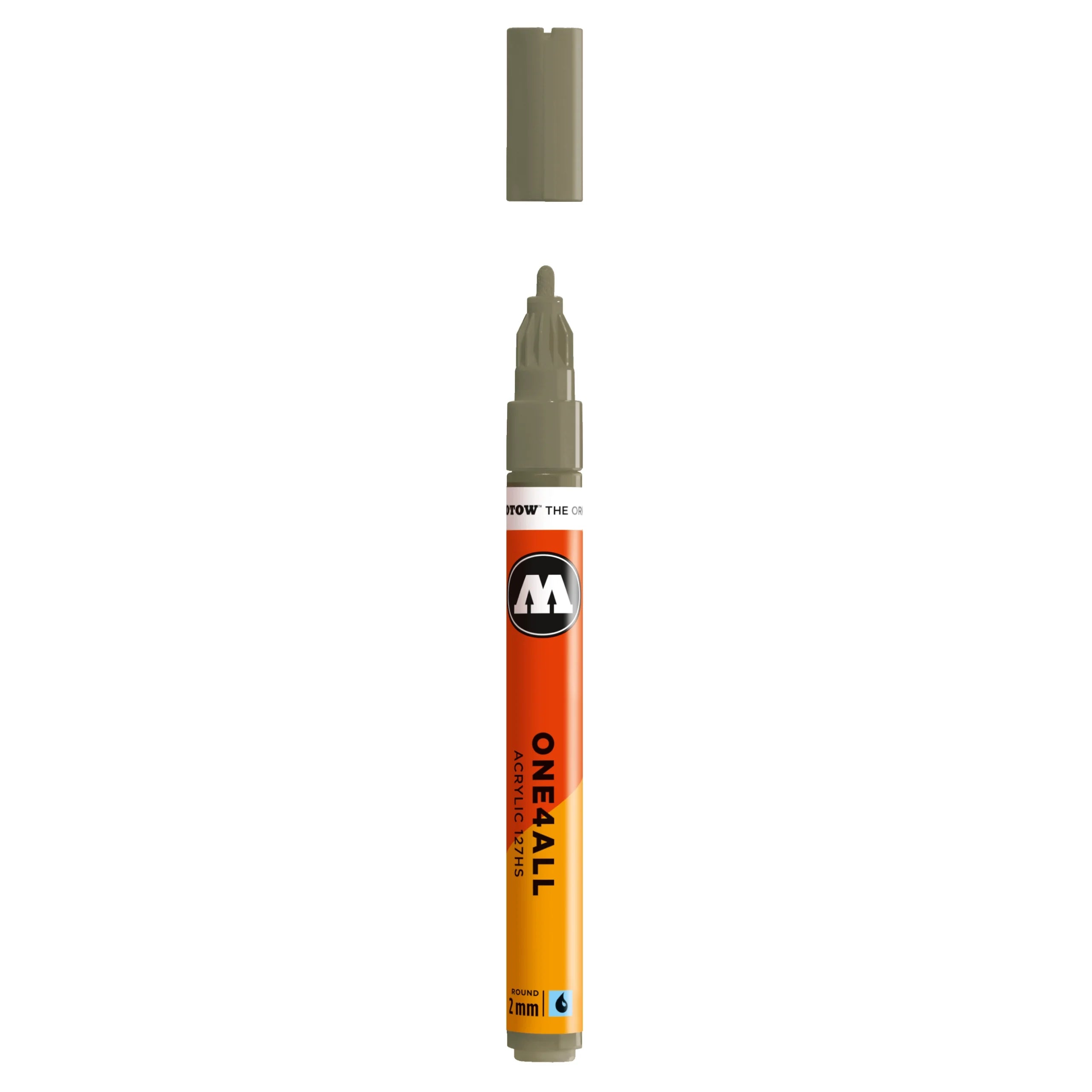 Molotow ONE4ALL 127HS Acrylic Marker (2mm) - Stone Grey Middle image