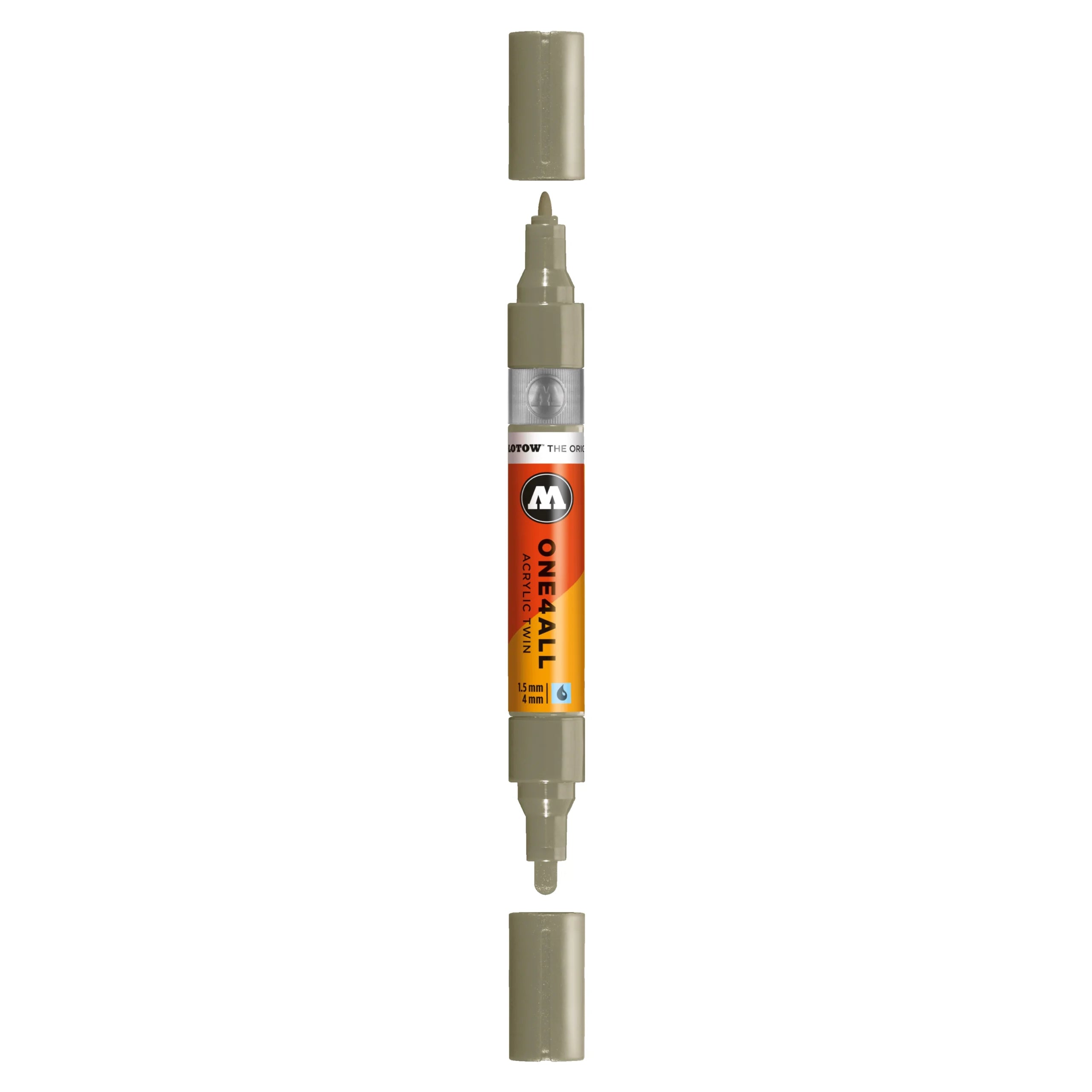 Molotow ONE4ALL Acrylic TWIN Marker (1.5-4mm) - Stone Grey Middle image