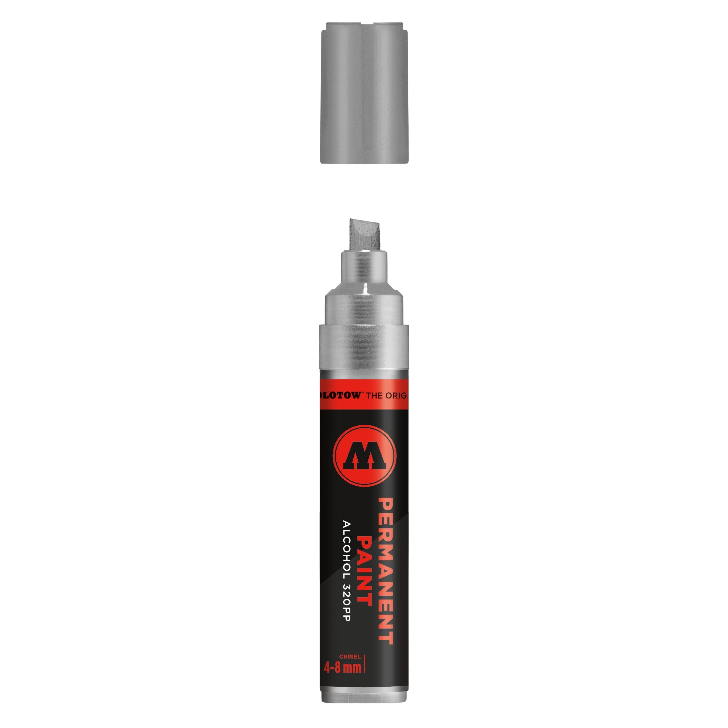Molotow Permanent Paint 320PP Alcohol Marker (4-8mm) - Metallic Chrome image