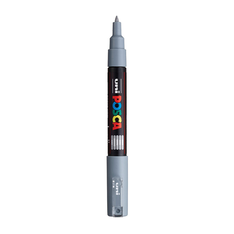 Posca PC-1MC Acrylic Marker (Extra Fine) - Grey image