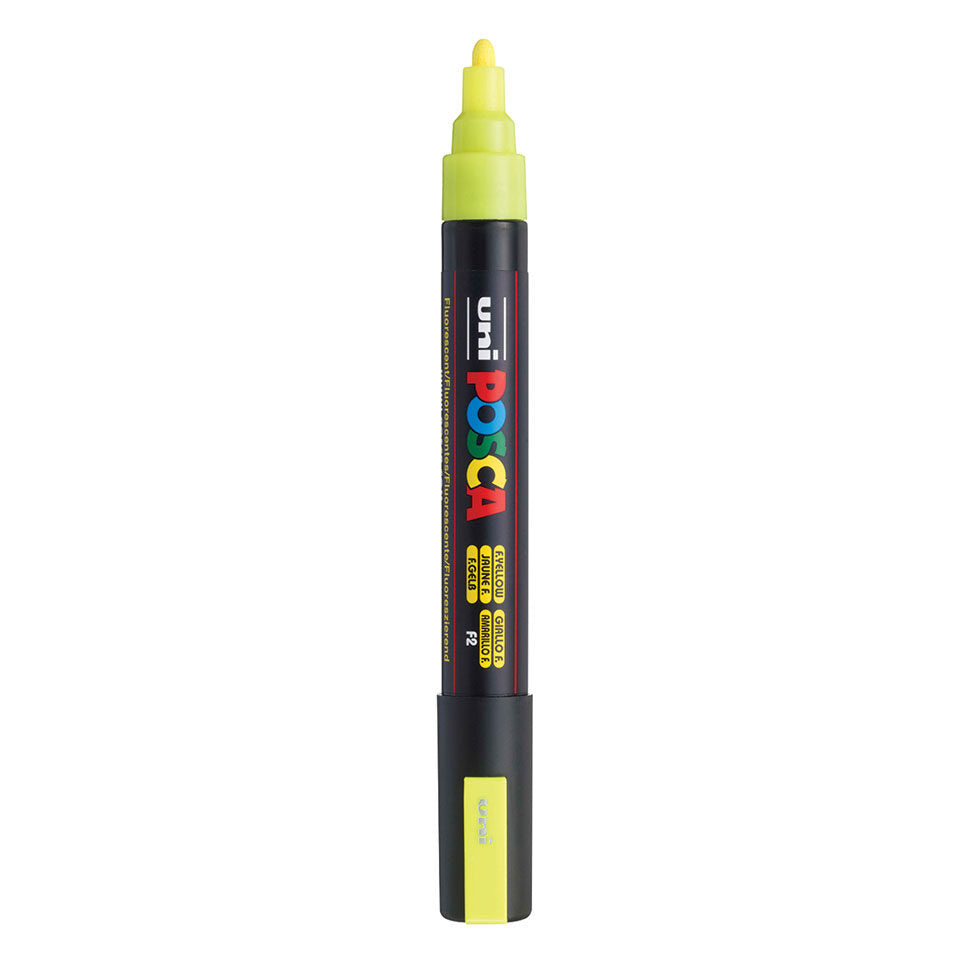 Posca PC-5M Acrylic Marker (Medium) - Fluo Yellow image