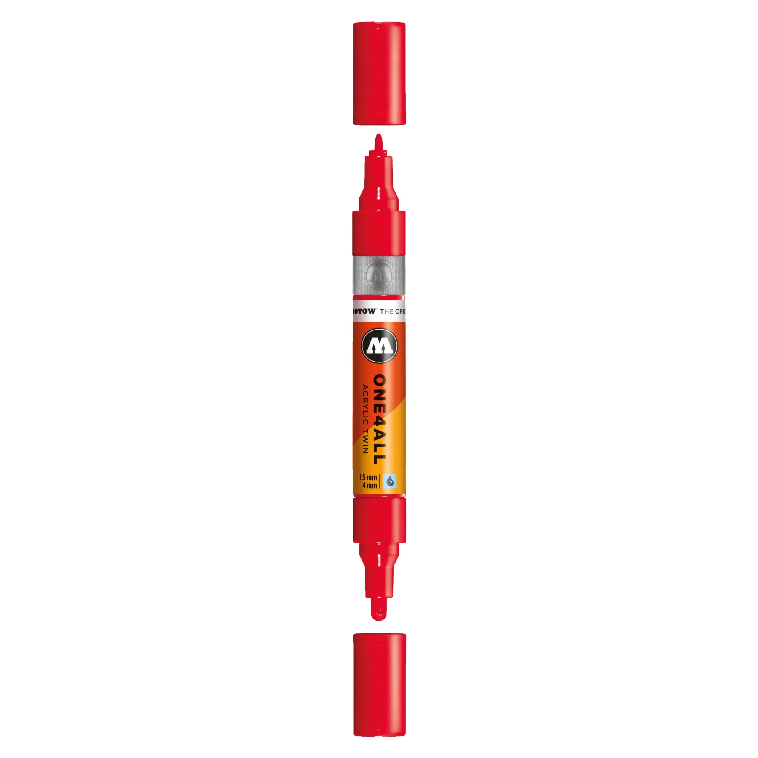 Molotow ONE4ALL Acrylic TWIN Marker (1.5-4mm) - Cherry Red image