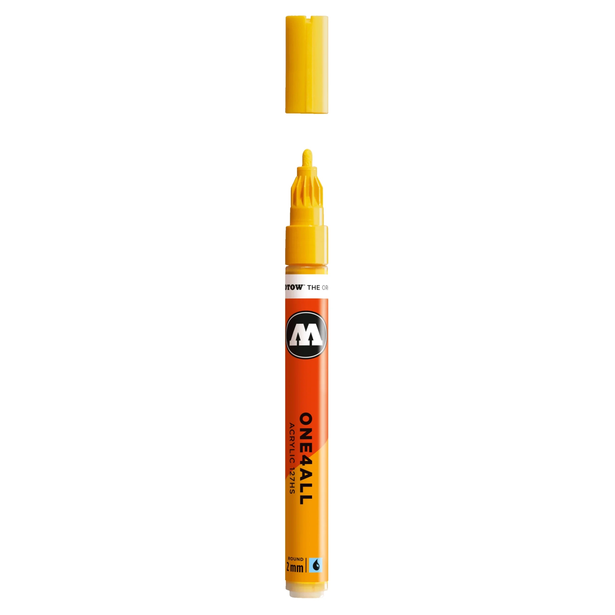 Molotow ONE4ALL 127HS Acrylic Marker (2mm) - Signal Yellow image
