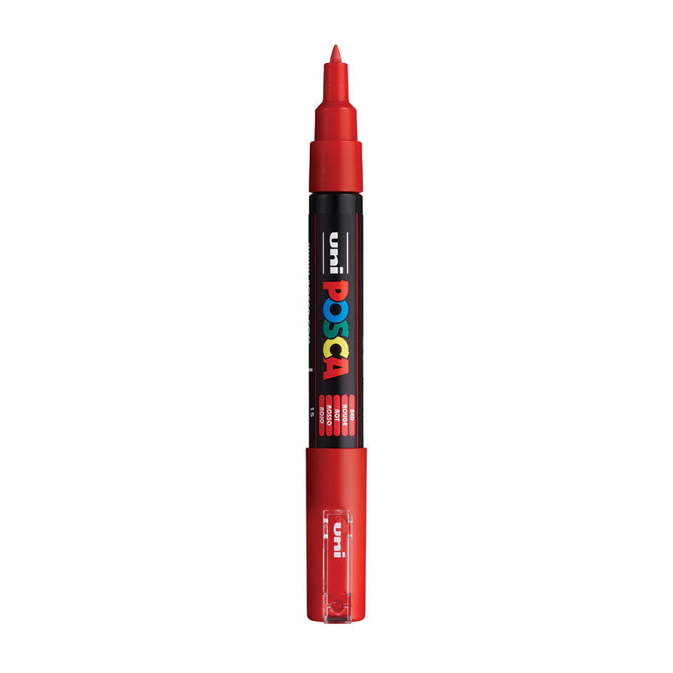 Posca PC-1MC Acrylic Marker (Extra Fine) - Red image