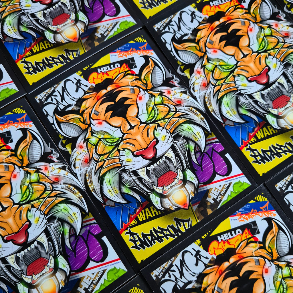 Cyber Tiger Vinyl Stickers - Limited Edition (10 pcs.) image 1