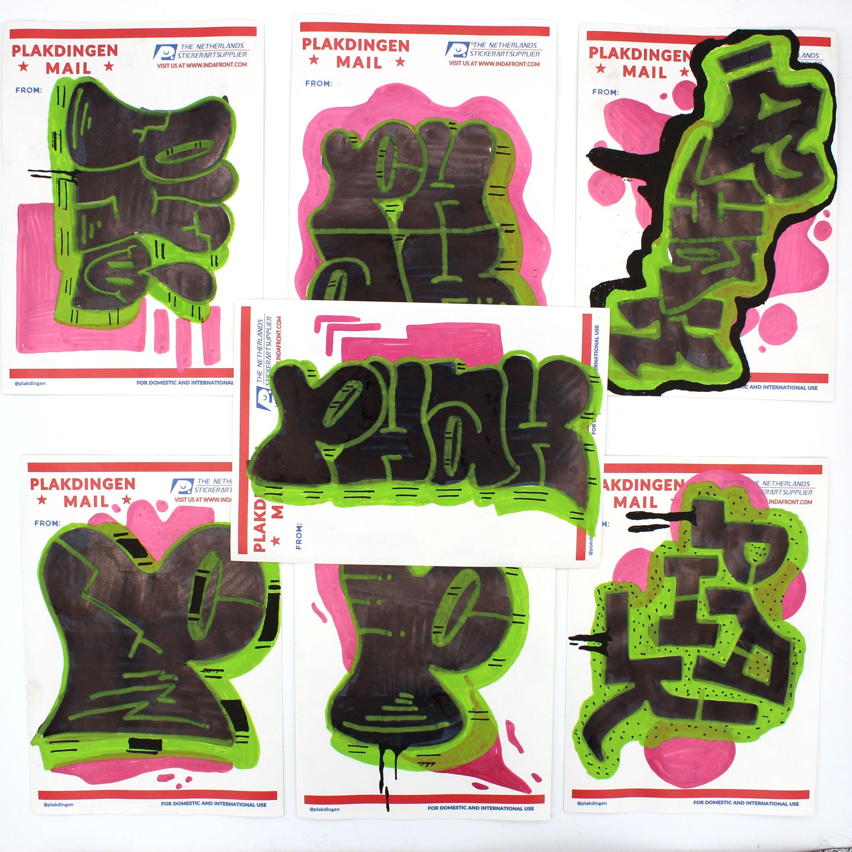 Phak Sticker Pack - Black/Green image