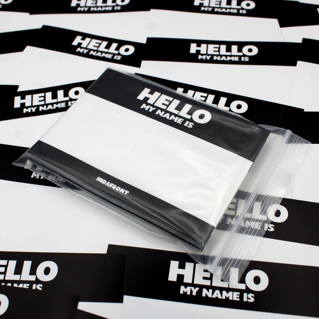 Hello My Name is Stickers Black (50 pcs.) image 2