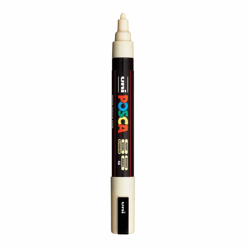 Posca PC-5M Acrylic Marker (Medium) - Ivory image