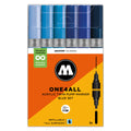 Molotow ONE4ALL TWIN Marker Blue Set (1.5-4mm) (6x) image 0