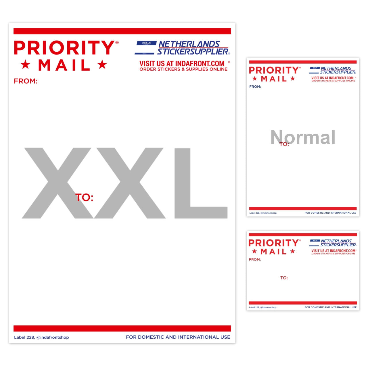 Priority Mail Stickers XXL (A4) image 3