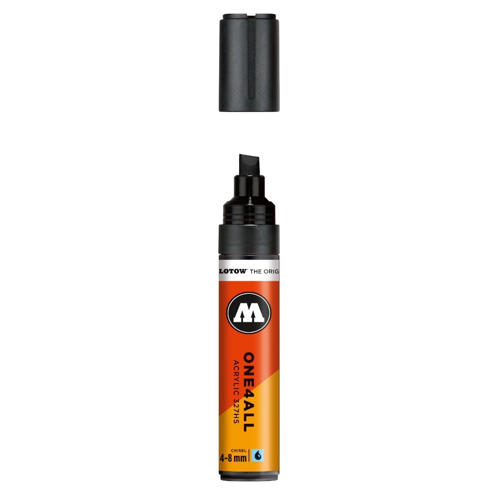 Molotow ONE4ALL 327HS Acrylic Marker (4-8mm) - Signal Black image