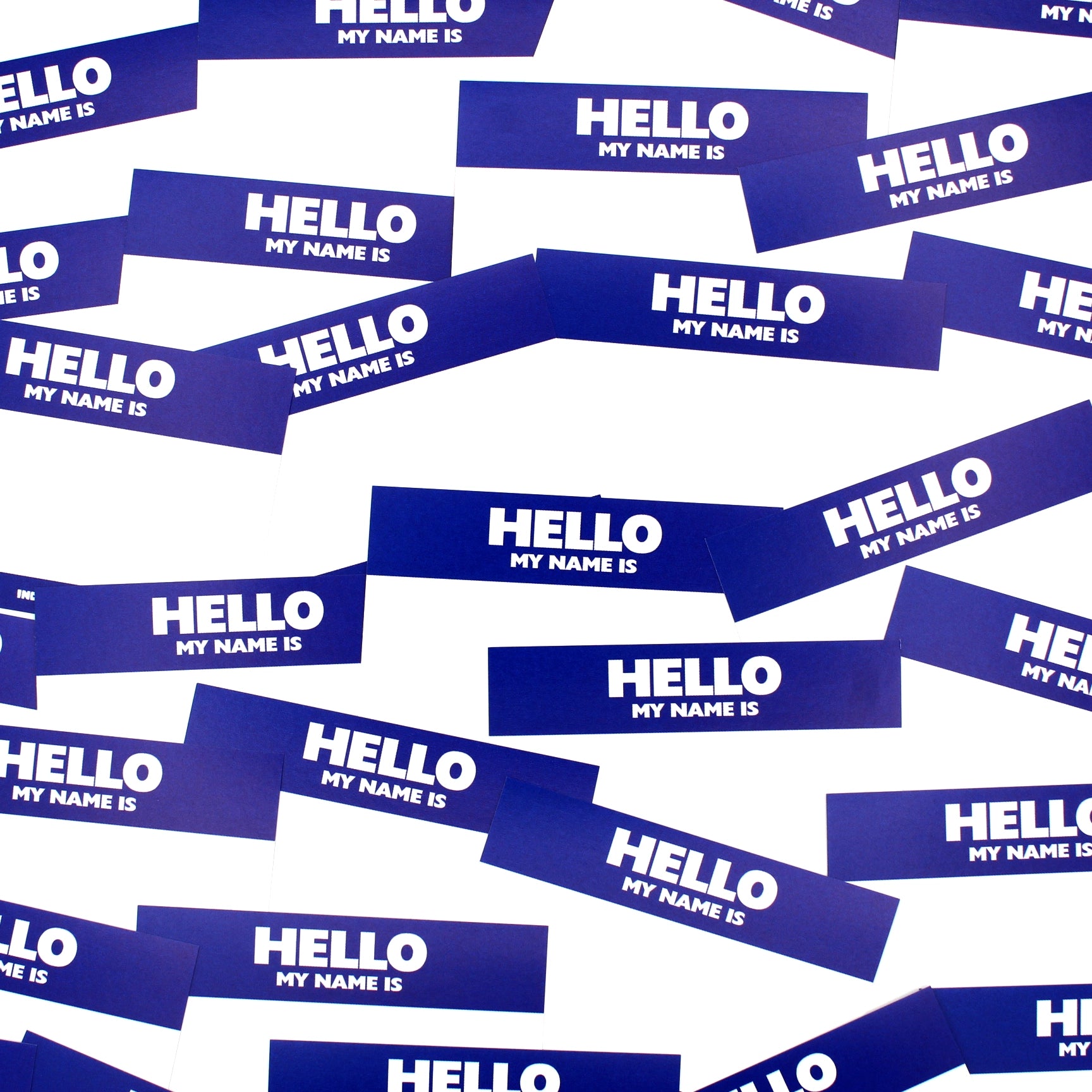 Hello My Name is Mini Stickers Blue (50 pcs.) image 4
