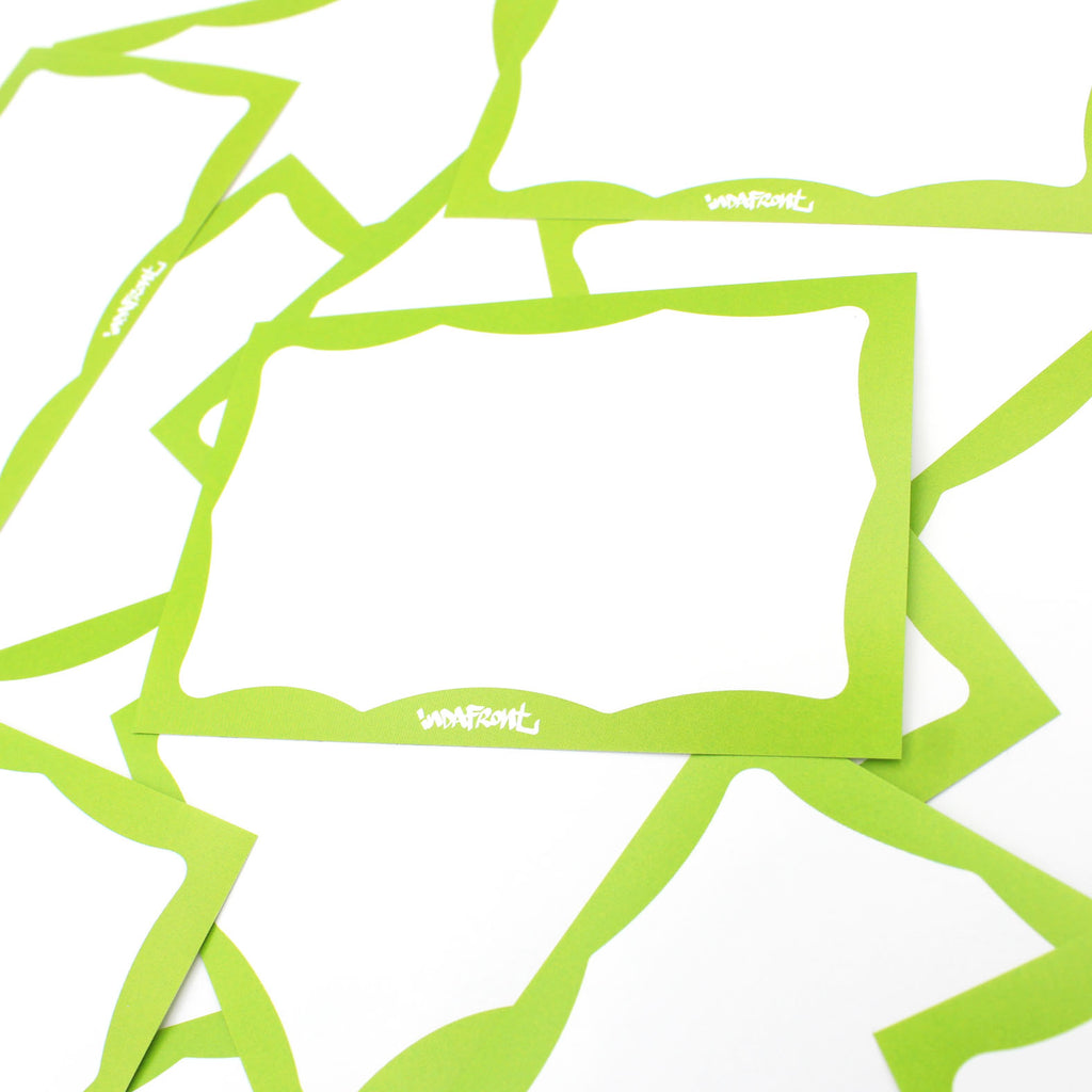 Wavy Border Stickers Light Green (50 pcs.) image 1