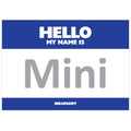 Hello My Name is Mini Stickers Blue (50 pcs.) image 0