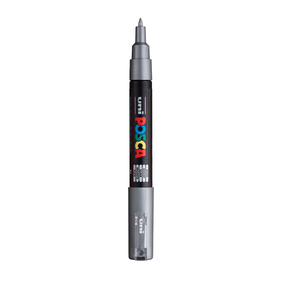 Posca PC-1MC Acrylic Marker (Extra Fine) - Silver image