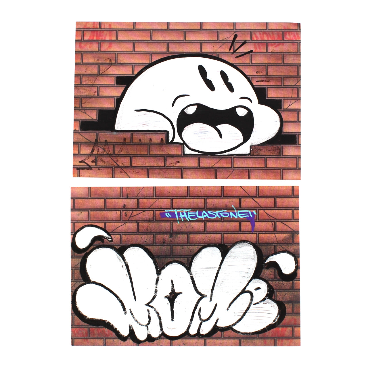 Brick Wall Graffiti Stickers (50 pcs.) image 1