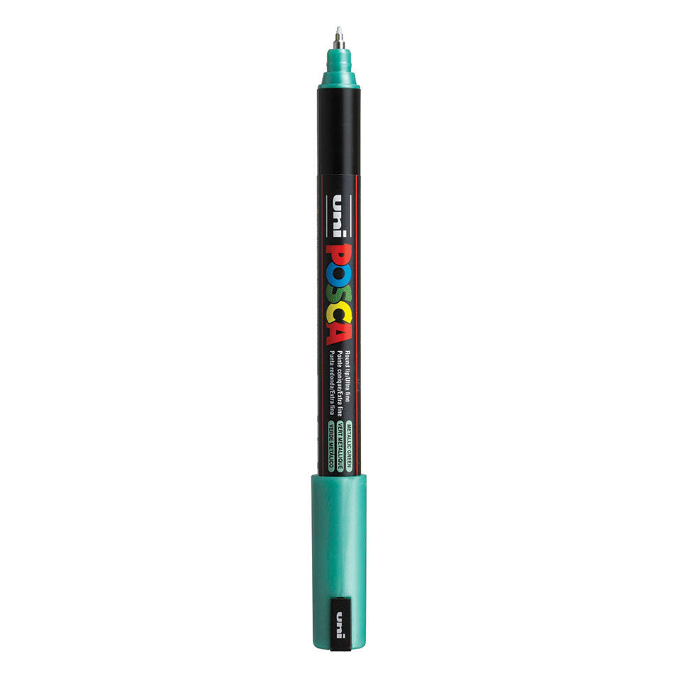 Posca PC-1MR Acrylic Marker (Ultra Fine) - Metallic Green image