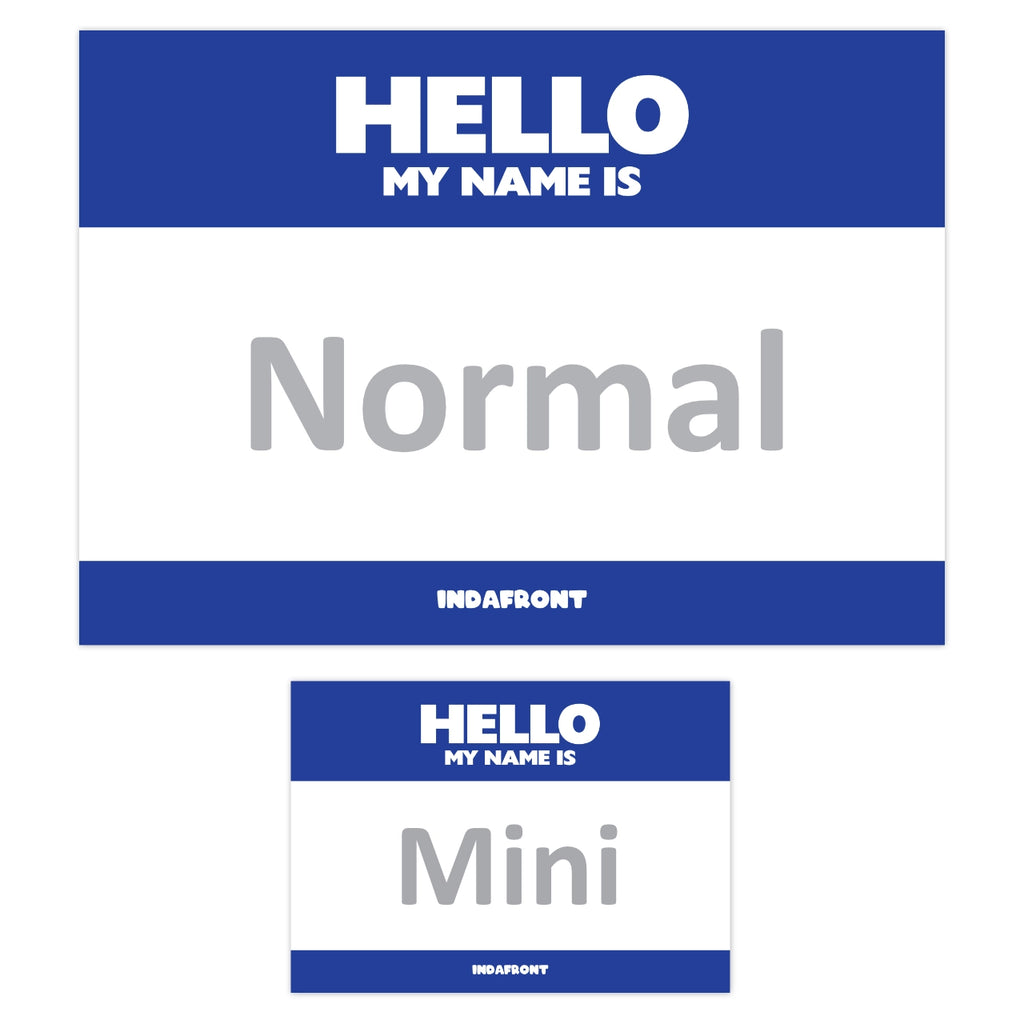 Hello My Name is Mini Stickers Blue (50 pcs.) image 1