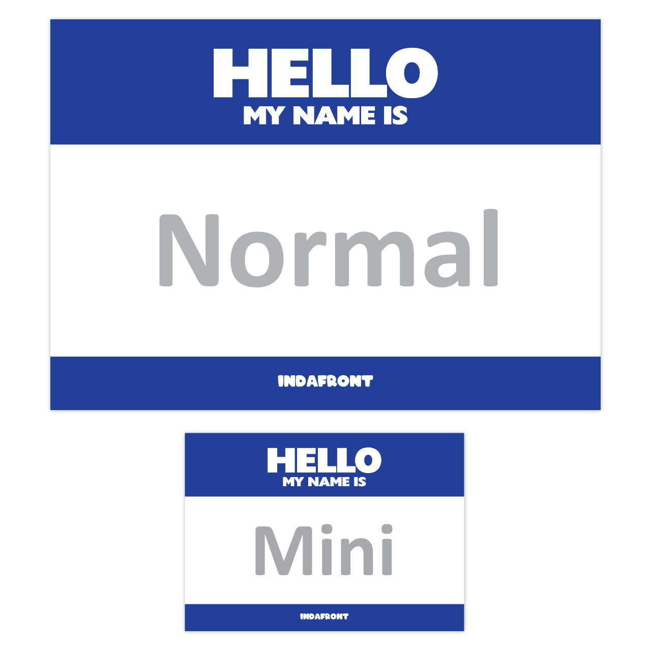 Hello My Name is Mini Stickers Blue (50 pcs.) image 1