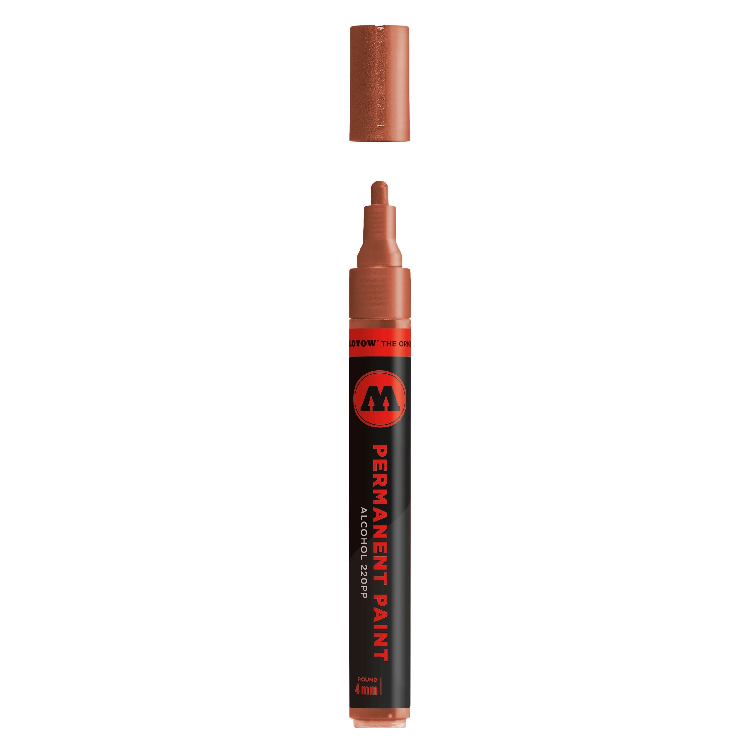 Molotow Permanent Paint 220PP Alcohol Marker (4mm) - Metallic Copper image
