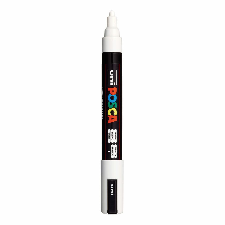 Posca PC-5M Acrylic Marker (Medium) - White image