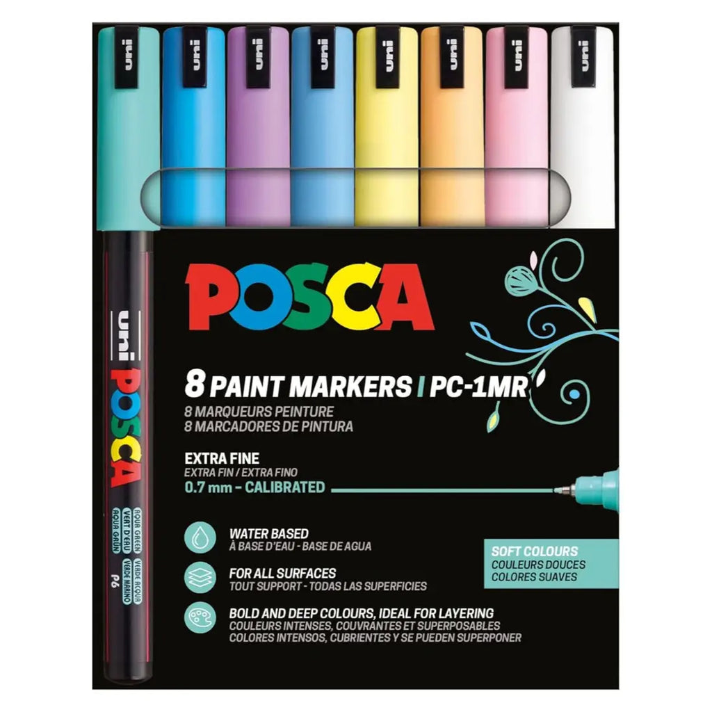 Posca PC-1MR Acrylic Marker Soft Set (8 pcs.)