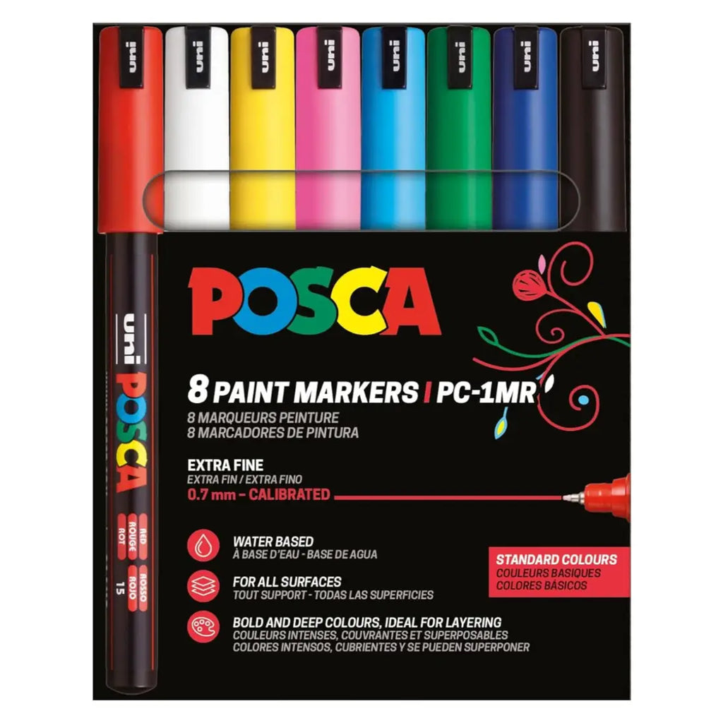 Posca PC-1MR Acrylic Marker Standard Set (8 pcs.)