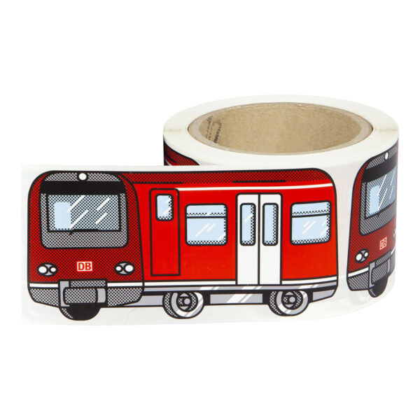 A roll with 200 FLUX System Stickers of German S-trains