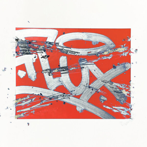 FLUX Red Egg Shell Sticker