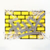 Grey Flux tag on FLUX Egg Shell Bricks Yellow Sticker