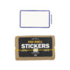 Egg Shell Stickers Blue Line Border with an eggshell sticker box below