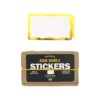 Egg Shell Stickers Gold Wavy Border
