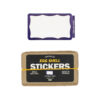 Egg Shell Purple Wavy Border Stickers