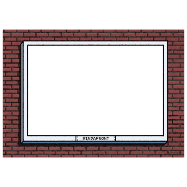 Indafront Brick Wall Billboard sticker