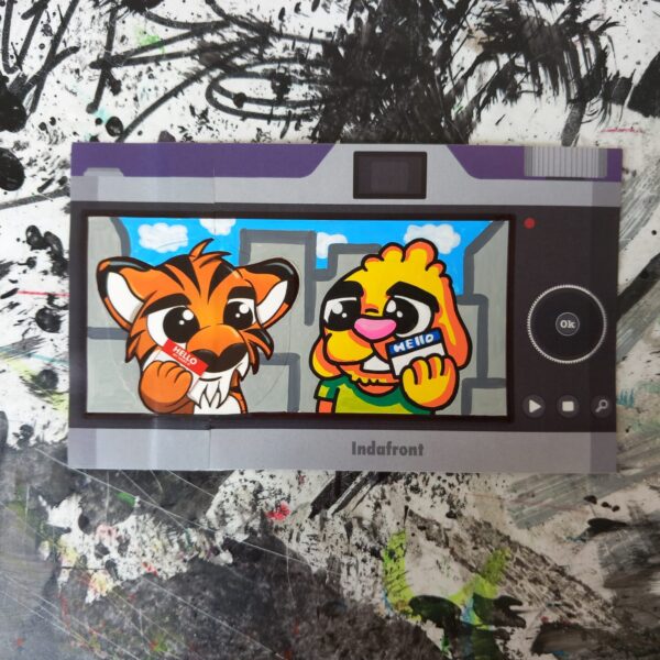 Viro and Taggie graffiti drawing by artist Viro