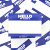 Hello My Name is Blue stickers