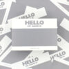 Hello My name is Grey Inverted stickers Indafront zoomed in